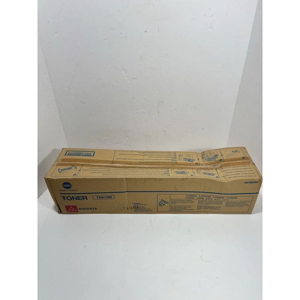 Konica Minolta A0TM330 TN613M Magenta Toner Genuine New‎ OeM Sealed Box